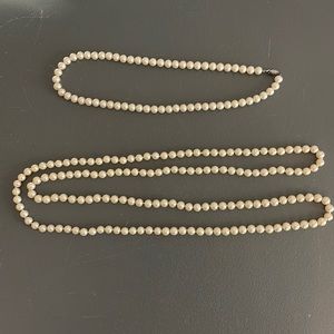 Faux Pearl necklaces